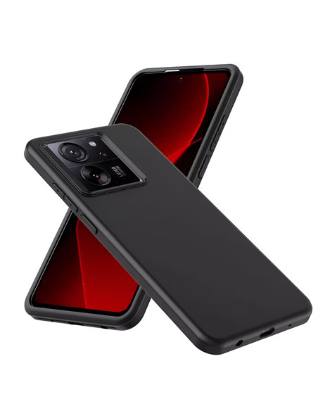 Helmet Case Liquid Silicone Xiaomi 13T/13T Pro, Black