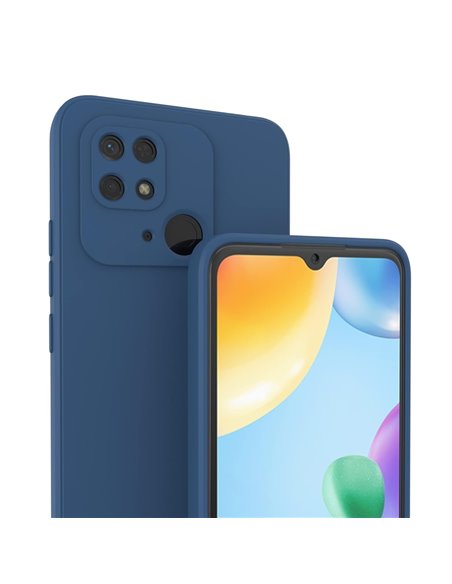 Helmet Case Liquid Silicone Redmi 10C, Blue