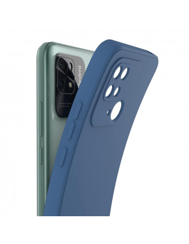 Helmet Case Liquid Silicone Redmi 10C, Blue