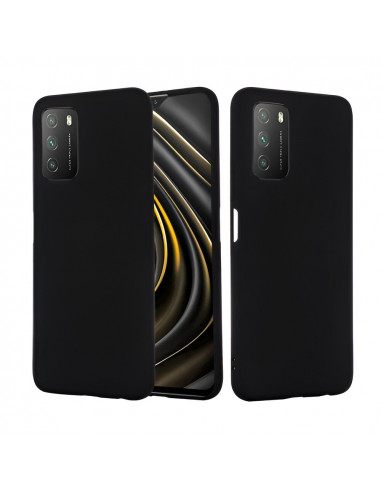 Helmet Case Liquid Silicone Xiaomi Poco M3, Black