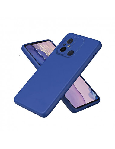 Helmet Case Liquid Silicone Redmi 12C, Blue