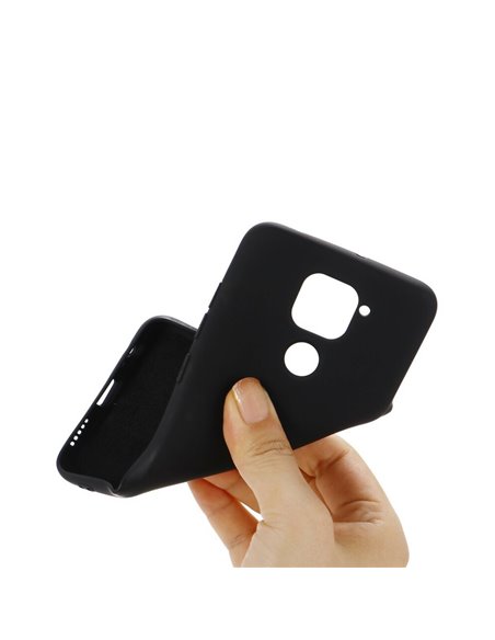 Helmet Case Liquid Silicone Xiaomi Redmi Note 9, Black