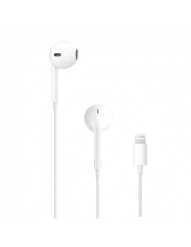 Helmet Earphones Lightning with Mic Original, White