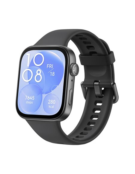 Huawei Watch Fit 3, Black Fluoroelastomer Strap