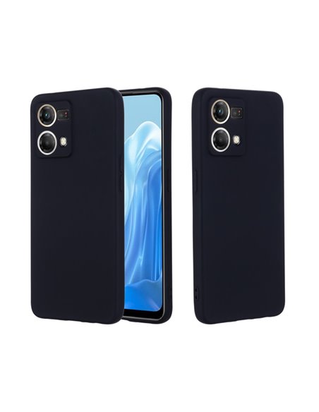 Helmet Case Liquid Silicone Oppo Reno 7 Lite, Black