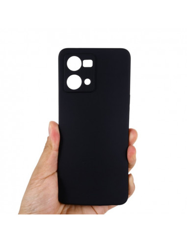 Helmet Case Liquid Silicone Oppo Reno 7 Lite, Black