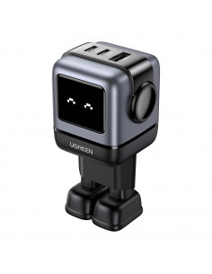 UGREEN Nexode Robot GaN Charger USB-A+2*USB-C 65W, Black