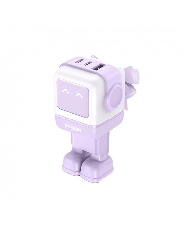 UGREEN Nexode Robot GaN Charger USB-A+2*USB-C 65W, Purple