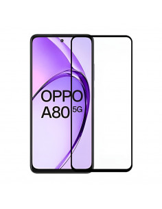 Helmet Diamond Glass 5D Oppo A80 5G, Black