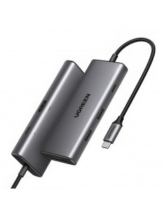 UGREEN HUB 7in1 Revodok Pro 107 Type-C to 3*USB 3.0 + HDMI + VGA + LAN + 3.5mm 100W PD CM498, Space Gray 2