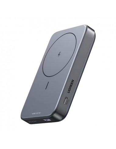 UGREEN Power Bank Foldable Kickstand Magnetic Wireless 10000mAh, 20W, Space Gray