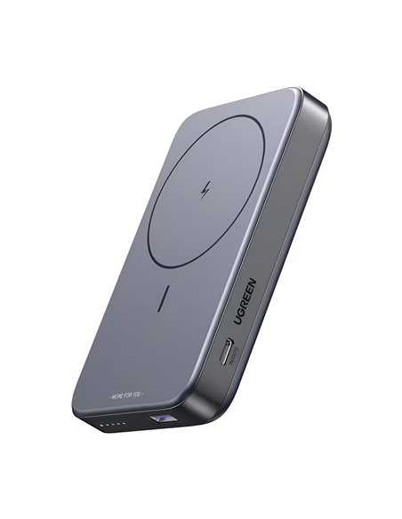 UGREEN Power Bank Foldable Kickstand Magnetic Wireless 10000mAh, 20W, Space Gray