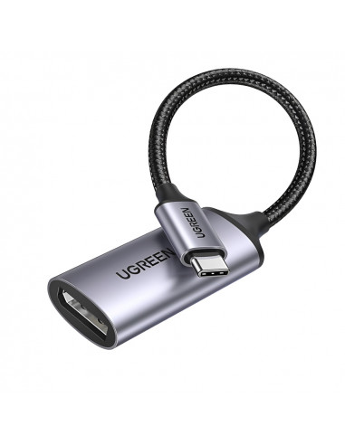 UGREEN Adapter Type-C 3.0 to DisplayPort 1.4 8K@60Hz 0.1M CM654, Gray