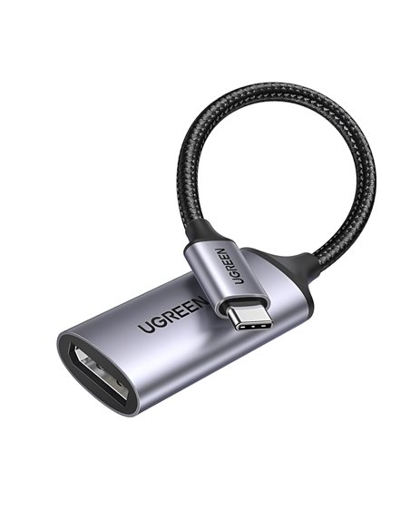 UGREEN Adapter Type-C 3.0 to DisplayPort 1.4 8K@60Hz 0.1M CM654, Gray