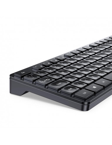 UGREEN Wireless Combo Keyboard and Mouse Ergonomic US MK006, Black