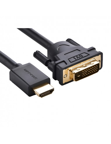 UGREEN Cable HDMI to DVI 1080P@60Hz 2M HD106, Black