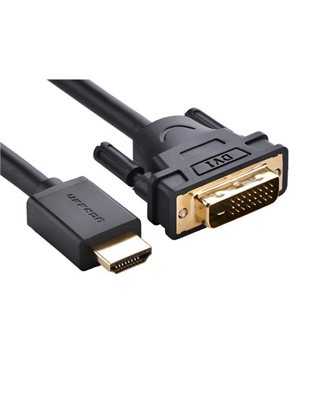 UGREEN Cable HDMI to DVI 1080P@60Hz 2M HD106, Black