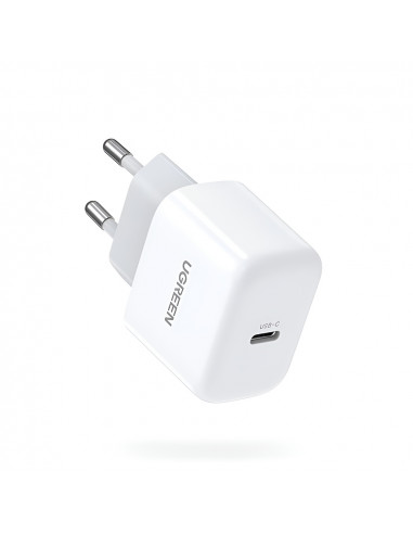 UGREEN Wall Charger Mini Type-C PD3.0 20W EU CD241, White