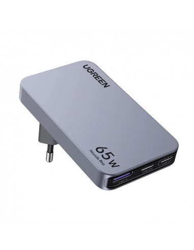 UGREEN Nexode Pro GaN Charger USB-A+2*USB-C 65W Ultra-Slim X753, Black