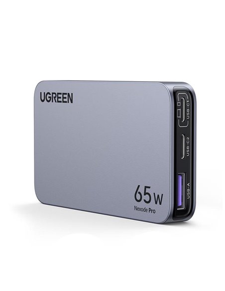 UGREEN Nexode Pro GaN Charger USB-A+2*USB-C 65W Ultra-Slim X753, Black