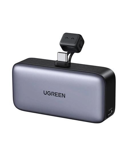 UGREEN Power Bank Mini with Foldable Stand 5000mAh, 22,5W, Grey