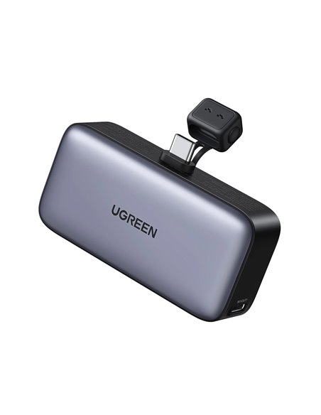 UGREEN Power Bank Mini with Foldable Stand 5000mAh, 22,5W, Grey