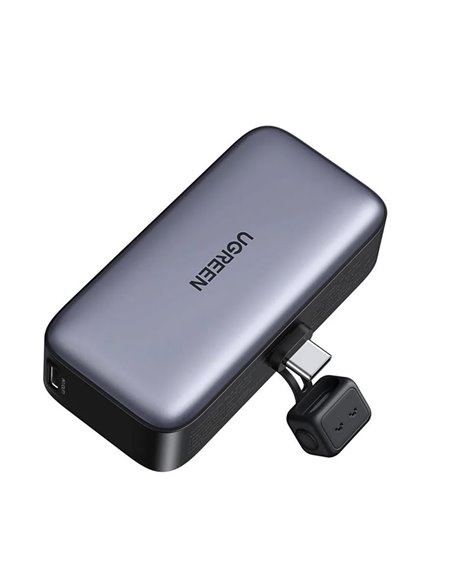 UGREEN Power Bank Mini with Foldable Stand 5000mAh, 22,5W, Grey