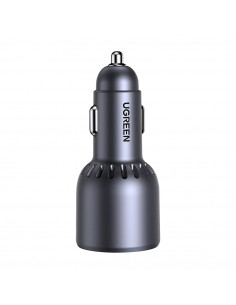UGREEN Car Charger 2*Type-C+1*USB-A Aluminum 3A 75W, Grey 2