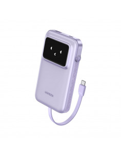 UGREEN Power Bank Uno Series with Cables Type-C, 10000mAh, 30W, Purple