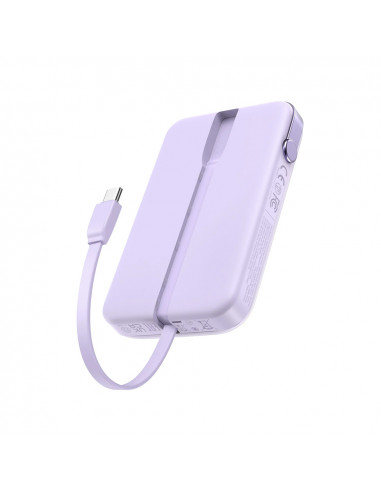 UGREEN Power Bank Uno Series with Cables Type-C, 10000mAh, 30W, Purple