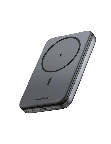 UGREEN Power Bank Mini Magnetic Wireless Qi 10000mAh, 20W, Space Grey