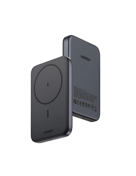 UGREEN Power Bank Mini Magnetic Wireless Qi 10000mAh, 20W, Space Grey UGREEN Power Bank Mini Magnetic Wireless Qi 10000mAh, 20W, Space Grey