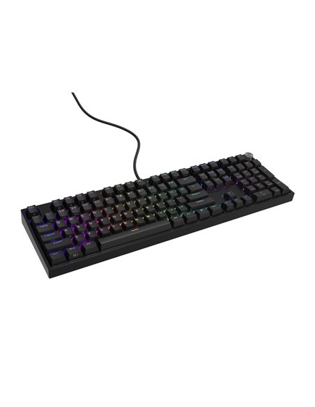 Genesis Mechanical Keyboard Thor 404 US Layout RGB Backlight Mechanical Black Oetemu Peach Silent