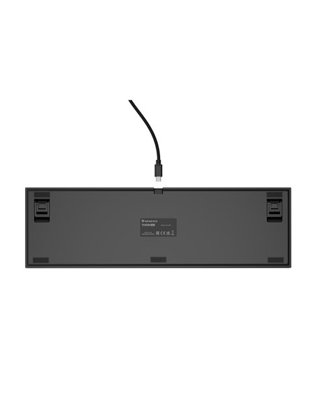 Genesis Mechanical Keyboard Thor 404 US Layout RGB Backlight Mechanical Black Oetemu Peach Silent