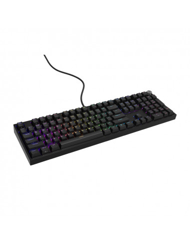 Genesis Mechanical Keyboard Thor 404 US Layout RGB Backlight Mechanical Black Gateron Yellow Pro
