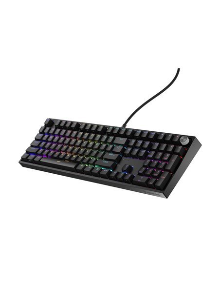 Genesis Mechanical Keyboard Thor 404 US Layout RGB Backlight Mechanical Black Gateron Yellow Pro