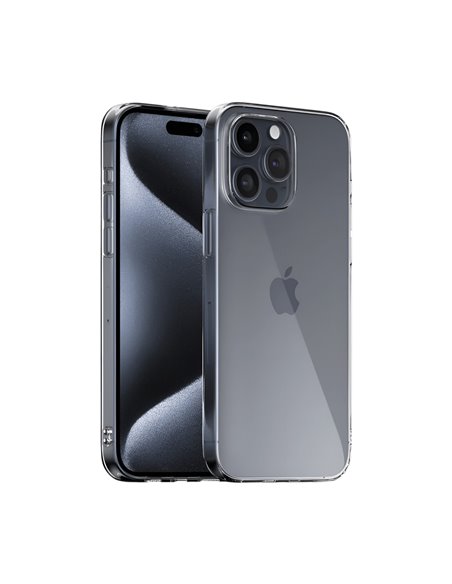 WOO Case TPU Soft iPhone 15 Pro Max, Clear