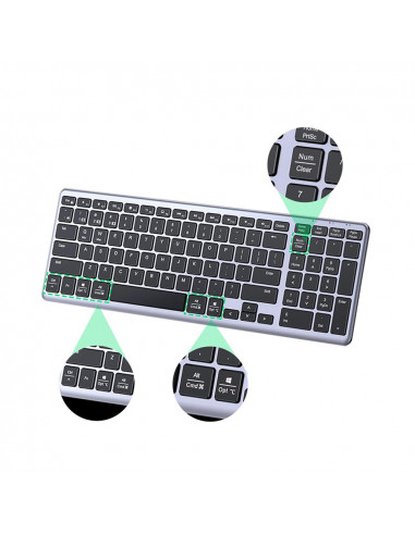 UGREEN Wireless Keyboard Ultra Slim KU005, Black