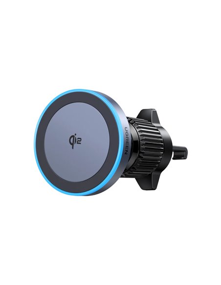 UGREEN Car Mount Charger Wireless Qi2 15W, 360 Rotation, Black | W708