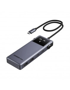 UGREEN HUB 6 in 1 USB-C To 4K@60Hz HDMI+2*USB-A 3.2+2*Type-C+1*Type-C 10 Gbps Series Uno, Grey