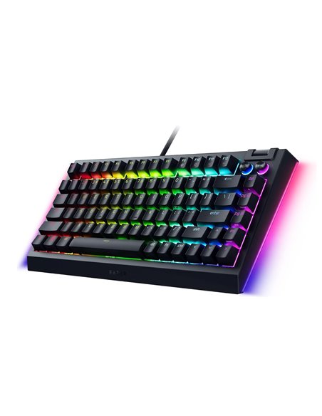Razer Keyboard Mechanical BlackWidow V4 75%, Black Edition US Layout