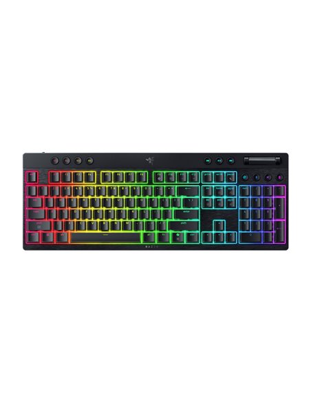 Razer Keyboard Mechanical BlackWidow V4 Low-Profile HyperSpeed Wireless (Green Clicky Switch) US Layout