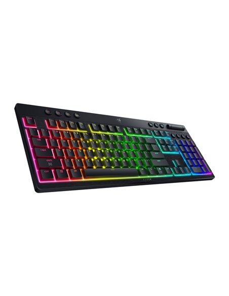 Razer Keyboard Mechanical BlackWidow V4 Low-Profile HyperSpeed Wireless (Green Clicky Switch) US Layout