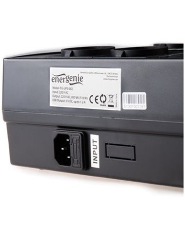 Gembird EnerGenie EG-UPS-001, 650VA / 390W, UPS with AVR, 4x Schuko outlets, LED status indication