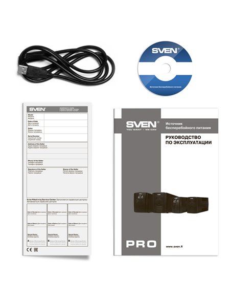 ИБП SVEN Pro 1000 (USB) / AVR / 1000VA / 720W ИБП SVEN Pro 1000 (USB) / AVR / 1000VA / 720W