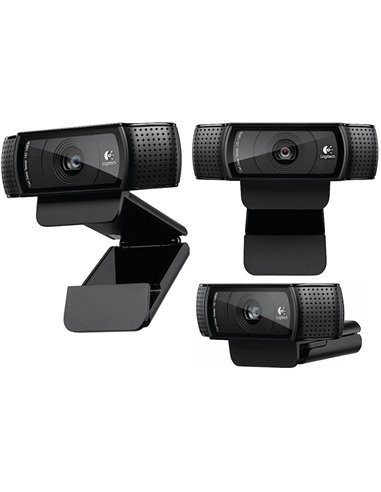 Logitech HD PRO Webcam C920, Microphone(dual stereo), Full HD 1080p video calls & recording, up 15 Megapixel images, H.264 v...