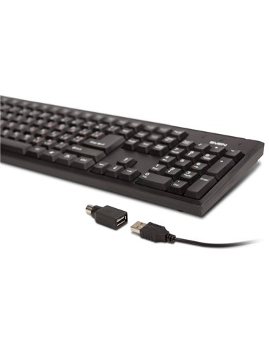 Клавиатура SVEN Standard 303 Power / USB+PS/2 / Black