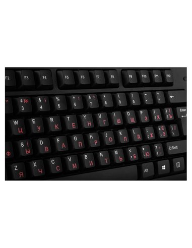 SVEN KB-S300, Keyboard, Waterproof design, 104 keys, traditional layout, Comfortable, quiet and precise keystroke, USB, OS co...