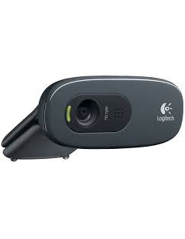 Logitech HD Webcam C270, Microphone, HD 720p video calls & recording, 3 Megapixel images,USB 2.0