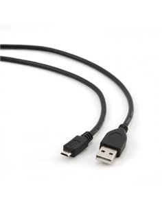 Cable microUSB2.0 - 1.8m - Cablexpert CCP-mUSB2-AMBM-6, 1.8 m, Professional series, USB 2.0 A-plug to Micro B-plug, Black